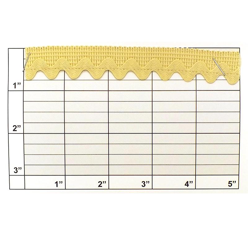 Ric Rac w/ Braid Edge 1/2" (Per Yard) Khaki