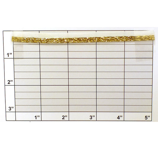 Metallic Piping w/Lip 3/32" (Per Yard) Metallic Gold