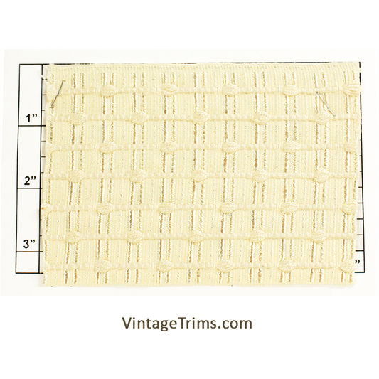 Wide Woven Braid 3-1/2" (Per Yard) Ivory