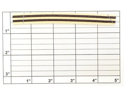 Stripe Elastic Braid 1/2"  - 8 Colorways