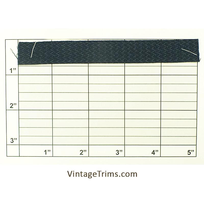 Dark Navy ZigZag Braid 5/8"
