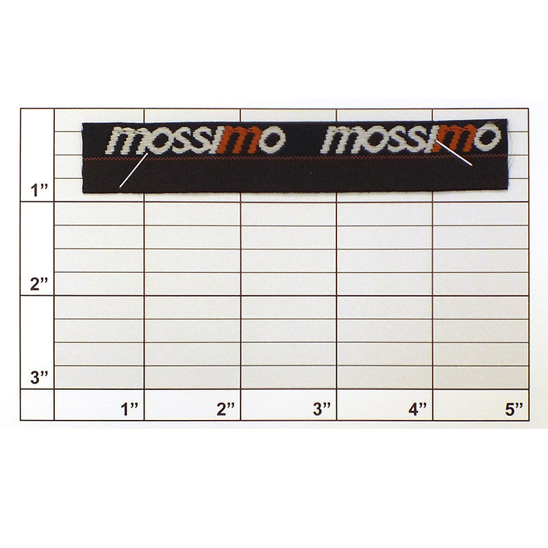 Mossimo Tubular Braid 3/4" (Per Yard) White/Rust/Black