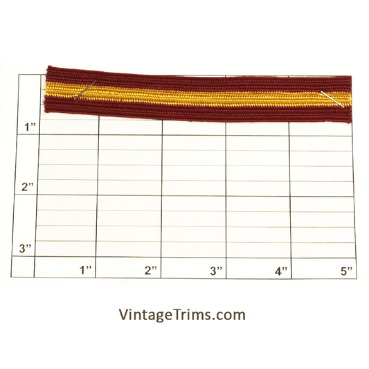 Horizontal Stripe Braid 3/4" (Per Yard) 3 Colors