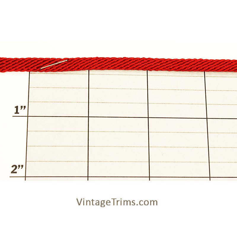 Diagonal Lines Flat Braid 1/4"