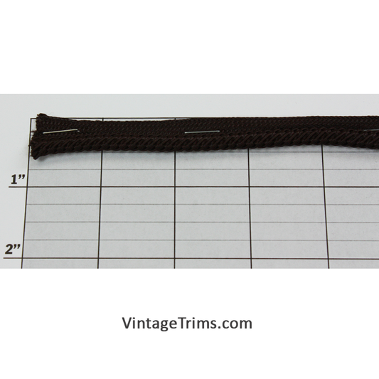 Dark Brown Lip Cord 1/4"