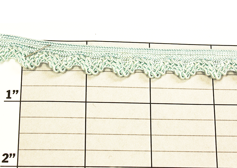 Lacy Scallop Gimp 7/16" - 4 Colors