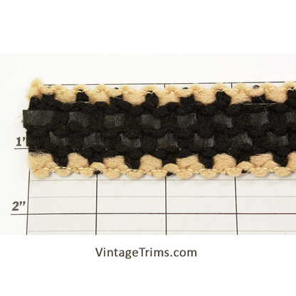 Double Leatherette Inset Braid 1-3/8" - 2 Colorways
