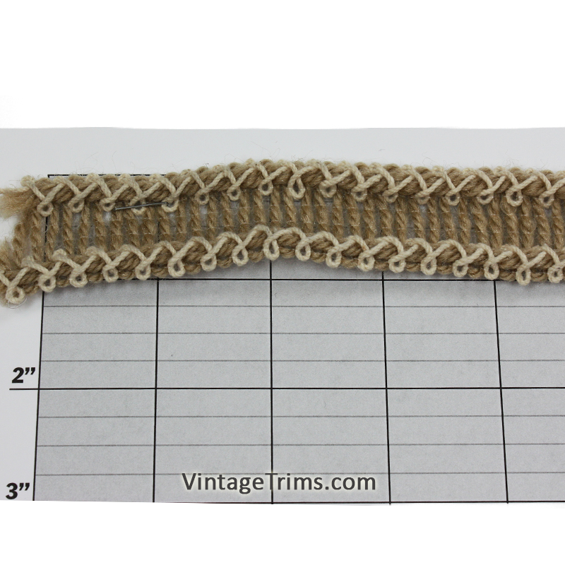 Jute Cord Ladder Braid 1-1/8" 3 Colorways