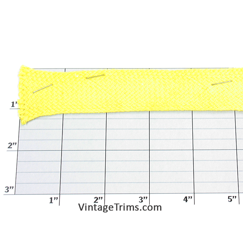 Cotton Flat Braid 1-1/8" - 6 Colors