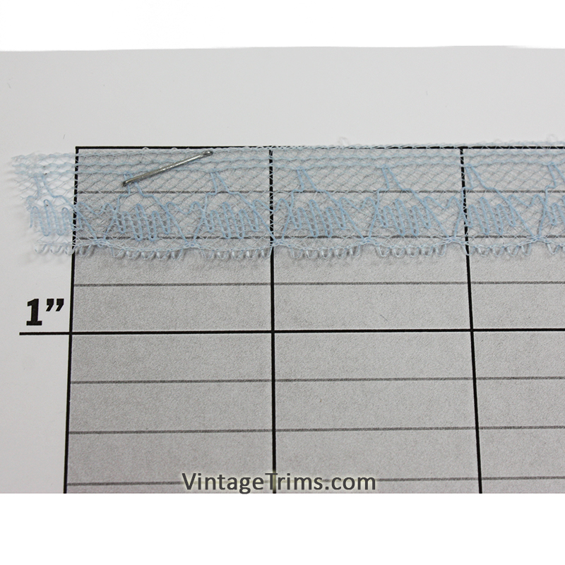 Light Blue Bell Flat Lace 5/8"