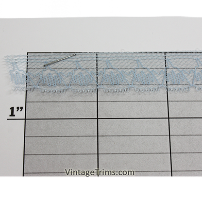 Light Blue Bell Flat Lace 5/8"