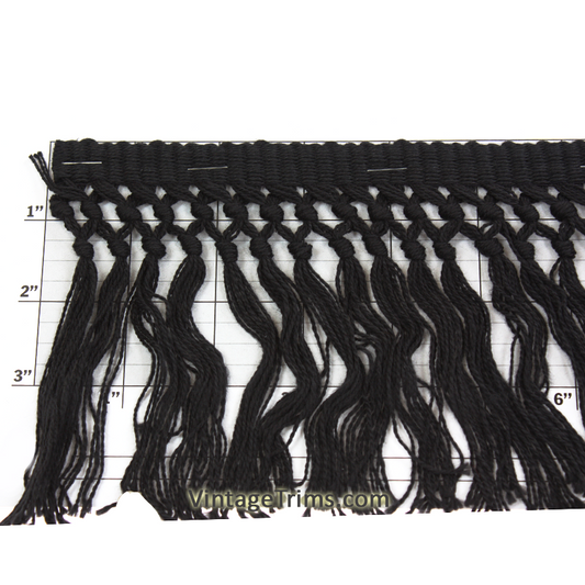 Double Knot Tassel Fringe 4-1/2"