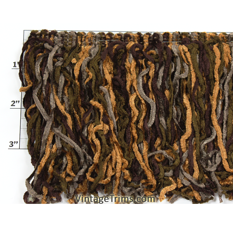 Versaille Multicolor Rayon Chenille Fringe 5" - 16 Colorways