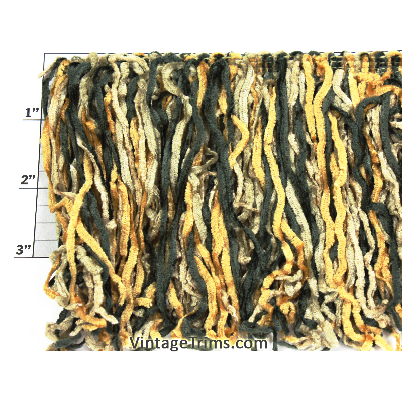 Versaille Multicolor Rayon Chenille Fringe 5" - 16 Colorways
