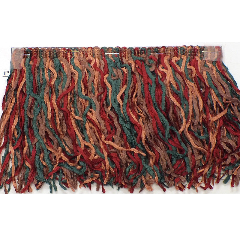 Versaille Multicolor Rayon Chenille Fringe 5" - 16 Colorways