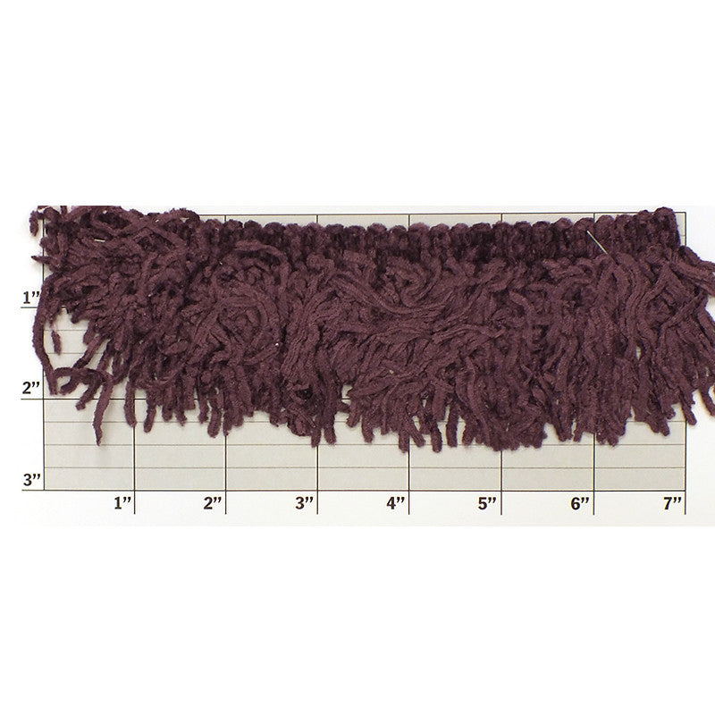 Versaille Collection Solid Color Rayon Chenille Fringe 2-1/2"