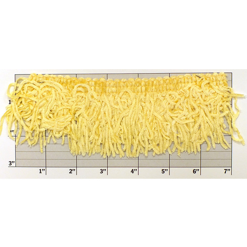 Versaille Collection Solid Color Rayon Chenille Fringe 2-1/2"