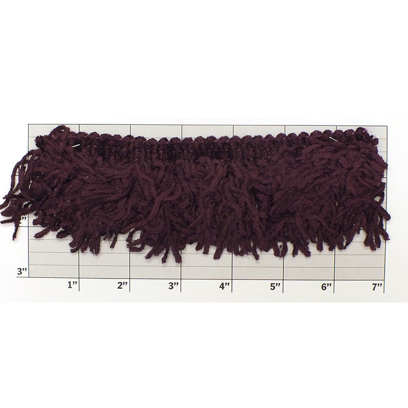 Versaille Collection Solid Color Rayon Chenille Fringe 2-1/2"