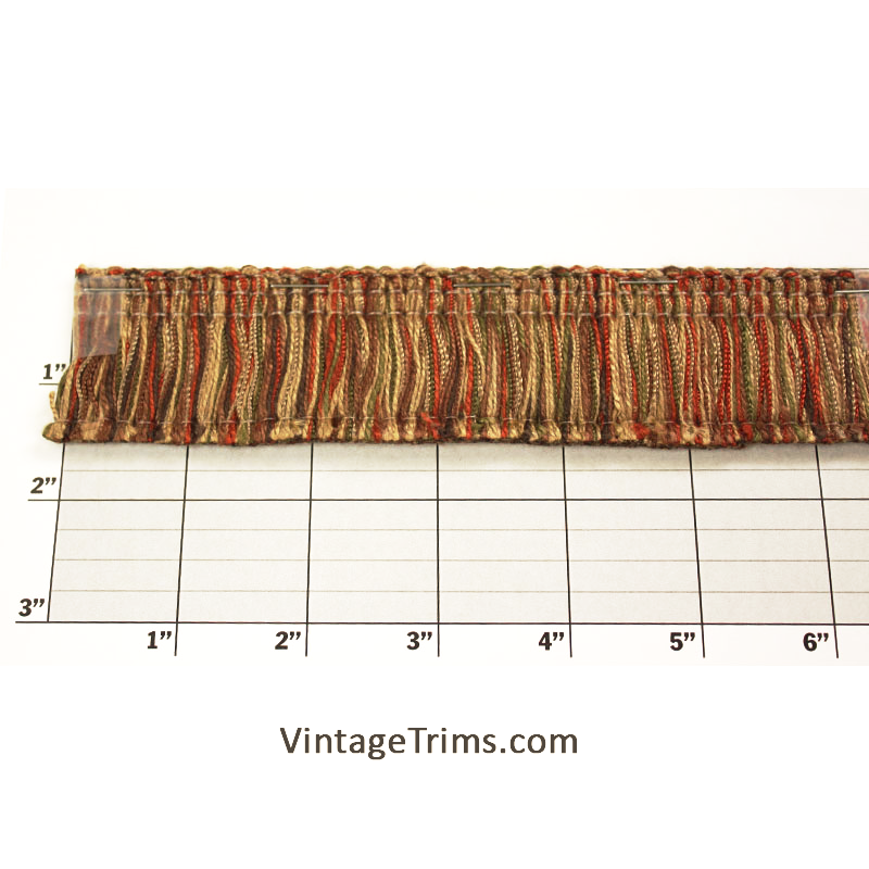 San Miguel Brush Fringe 1-5/8"  Multicolor