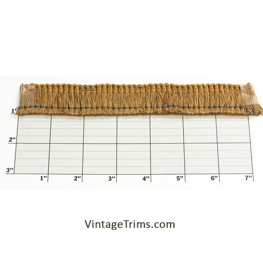 Brush Fringe 1" (Per Yard) Bronzine