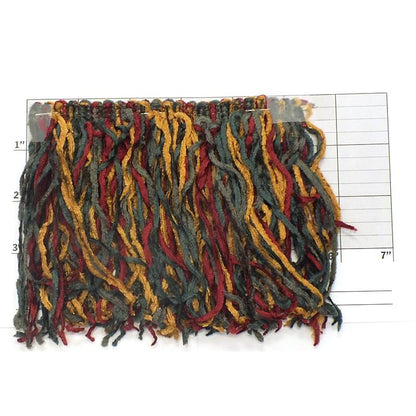 Versaille Multicolor Rayon Chenille Fringe 5" - 16 Colorways