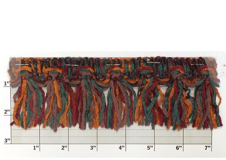 Versaille Multicolor Chenille Tassel Fringe 2-1/2" 17 Colors