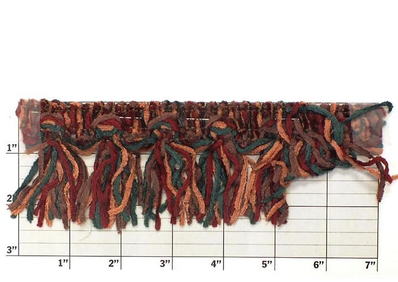 Versaille Multicolor Chenille Tassel Fringe 2-1/2" 17 Colors
