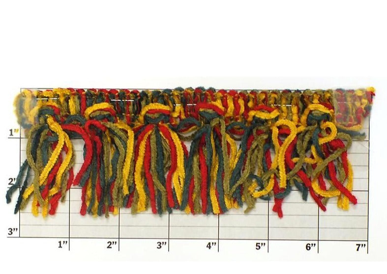 Versaille Multicolor Chenille Tassel Fringe 2-1/2" 17 Colors