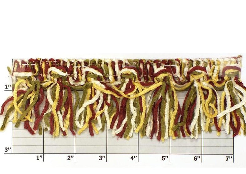 Versaille Multicolor Chenille Tassel Fringe 2-1/2" 17 Colors