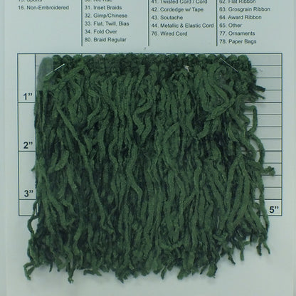 Versaille Solid Color Rayon Chenille Fringe 5" - 26 Colors