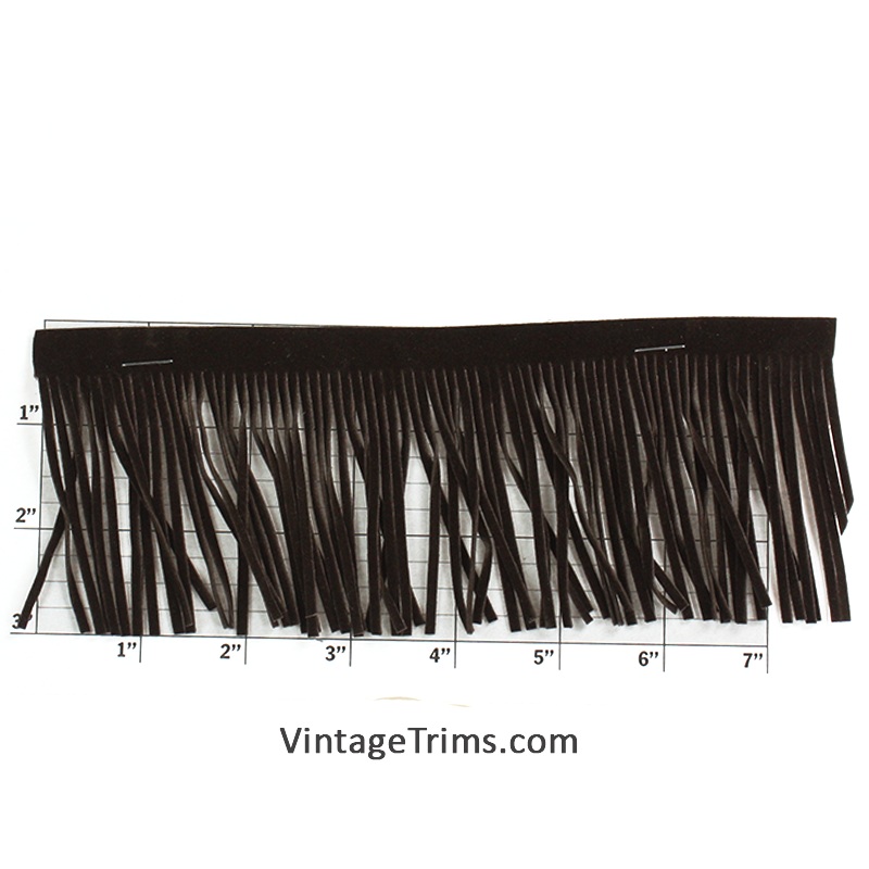 Suede Fringe 3"