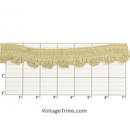 Loop Fringe w/ Decorative Top Band 1-1/4" - 9 Colors