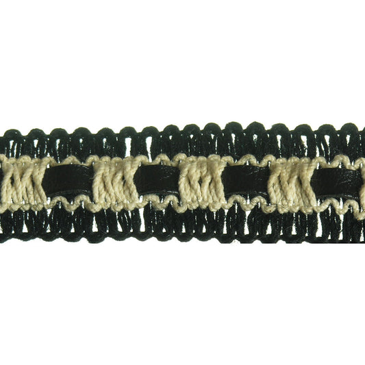 Leather Inset Braid 1"