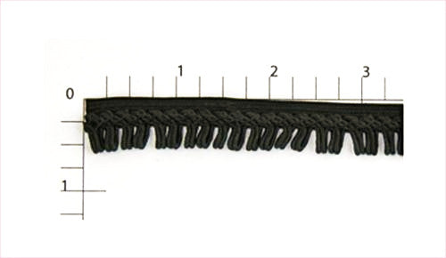 Black Rayon Fringe Fabric Trim_2
