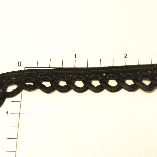 Black Rayon Braid 1/2"