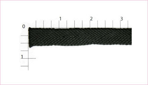 Black Flat Bias Fabric Trim