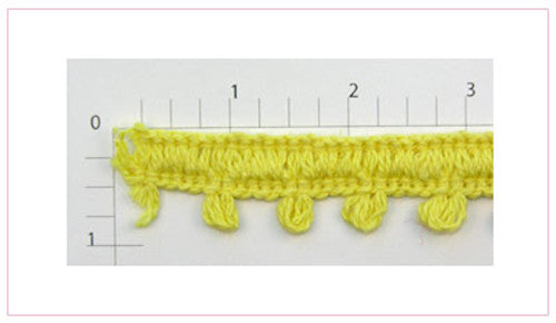 Yellow Fringe Fabric Trim