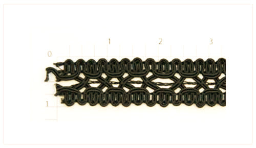 Black Rayon Braid Fabric Trim
