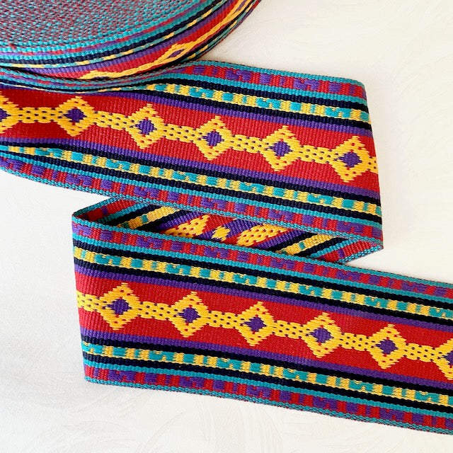Diamond Center Woven Braid 3" - 8 Colorways